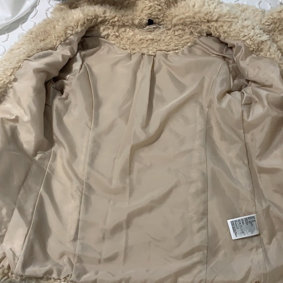 H&M Divided Tan Faux Fur Jacket - Picture 5 of 7